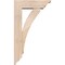 Ekena Millwork Thorton Traditional Smooth Bracket w/ Offset Brace, Douglas Fir, 5 1/2"W x 16"D x 28"H BKT0604X16X28THR01SDF - alternate 2